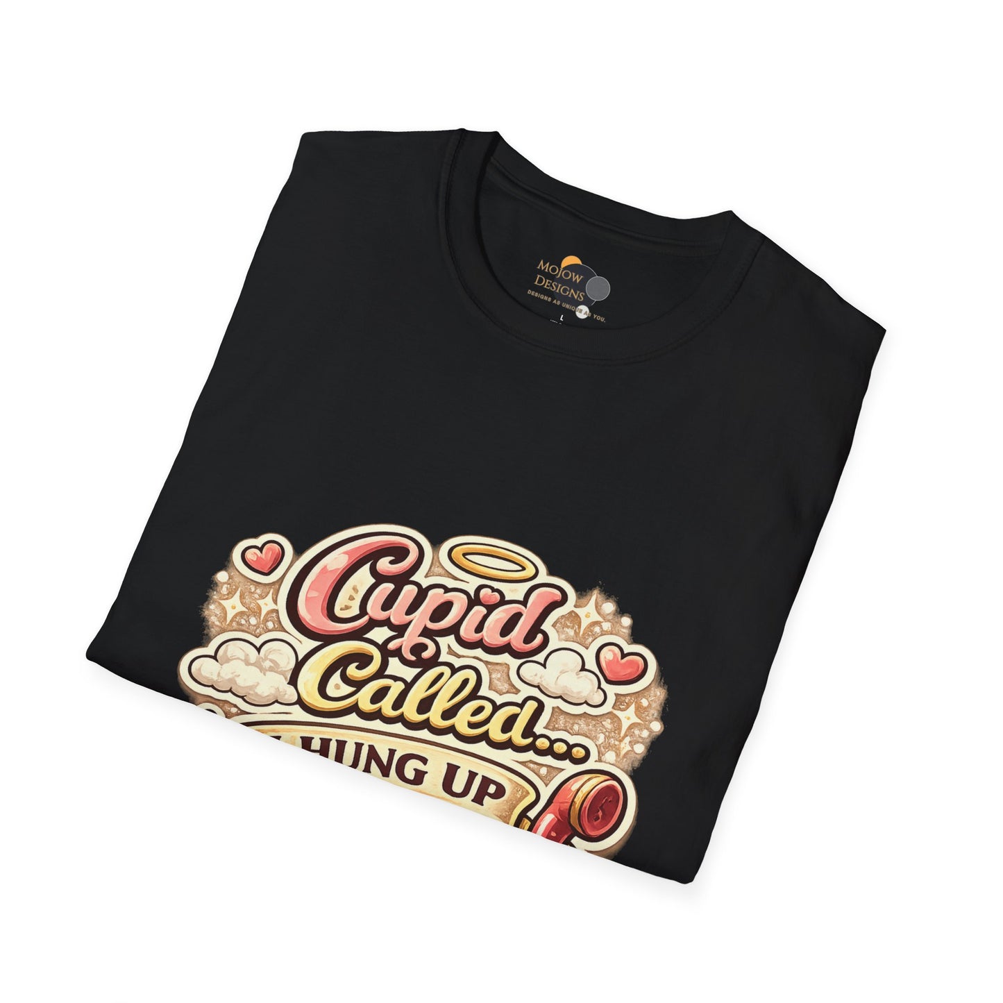 T‑Shirt — "Cupid Called... I Hung Up" Vintage Valentine Graphic Tee