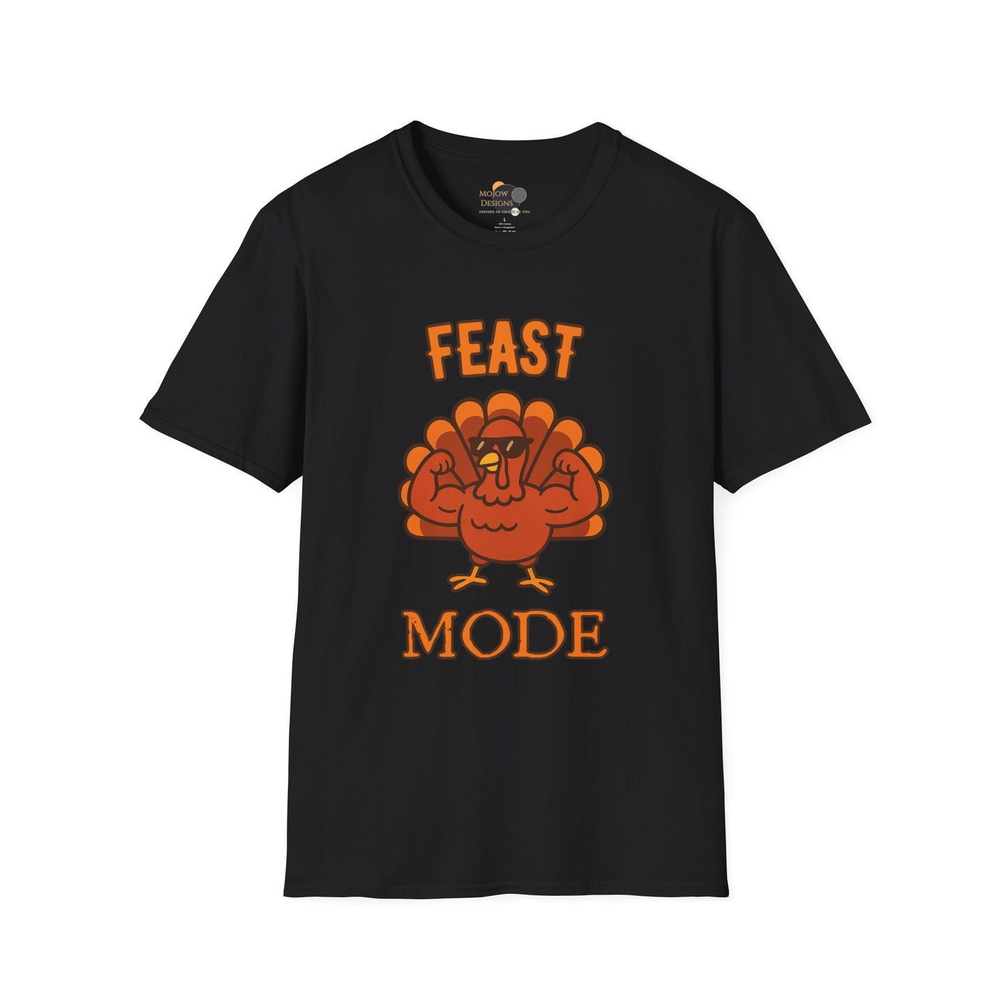 Thanksgiving Feast Mode T-Shirt | Unisex Softstyle Tee for Holiday Celebrations, Thanksgiving Gift, Family Gatherings, Cozy Vibe, Fall