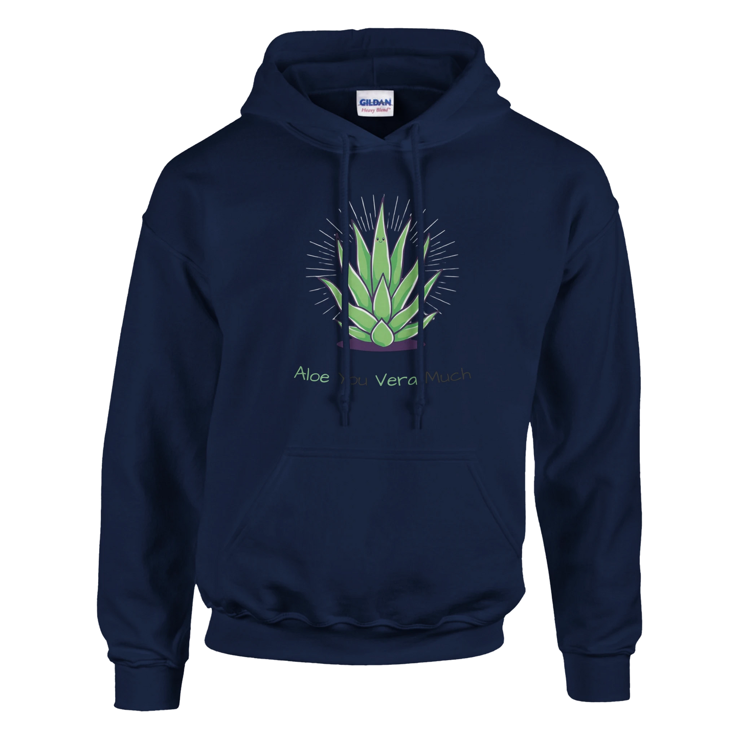 Aloe You Vera Much Classic Unisex Pullover Hoodie Navy