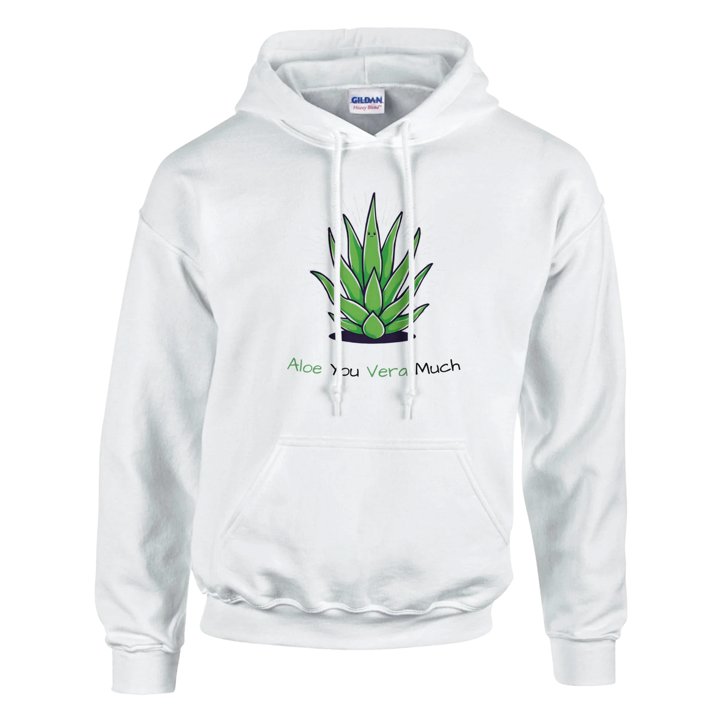 Aloe You Vera Much Classic Unisex Pullover Hoodie White