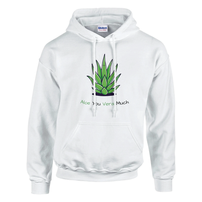 Aloe You Vera Much Classic Unisex Pullover Hoodie White
