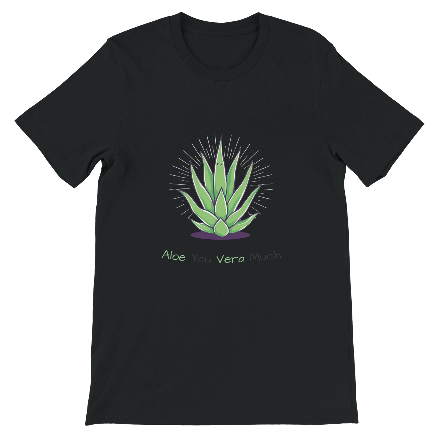Aloe You Vera Much Premium Unisex Crewneck T-shirt Black