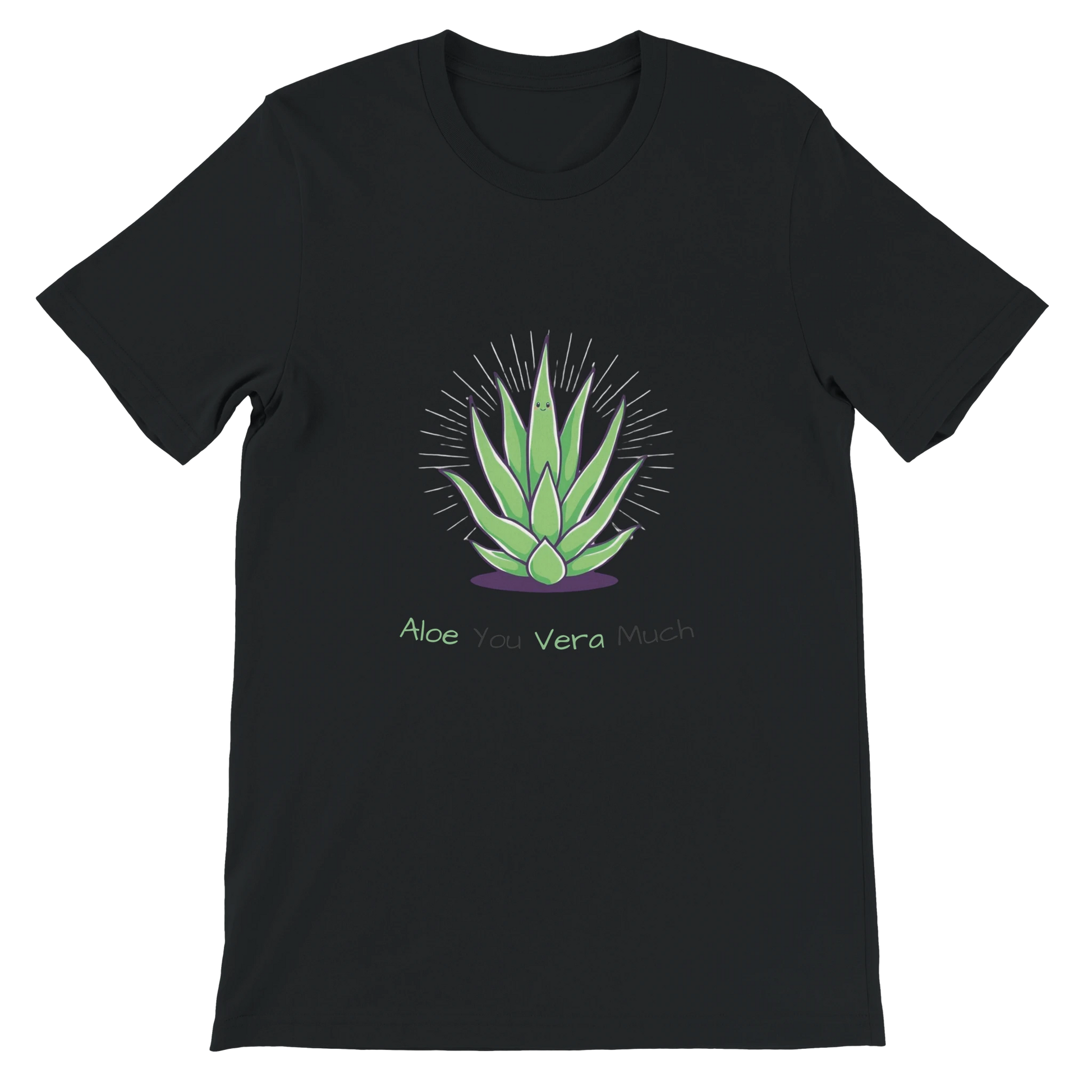 Aloe You Vera Much Premium Unisex Crewneck T-shirt Black