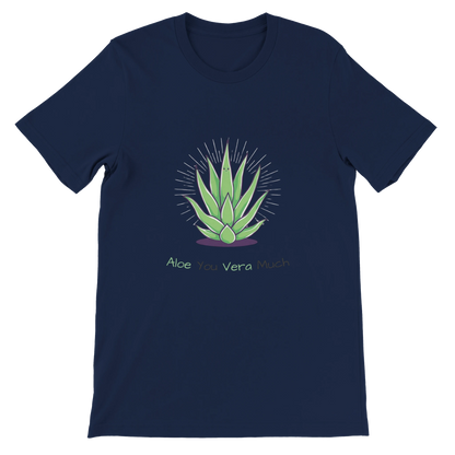 Aloe You Vera Much Premium Unisex Crewneck T-shirt Navy