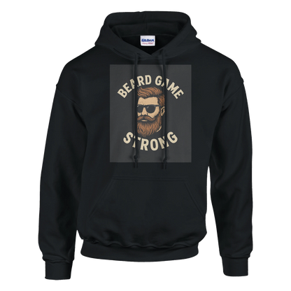 Beard game strong Classic Unisex Pullover Hoodie Black