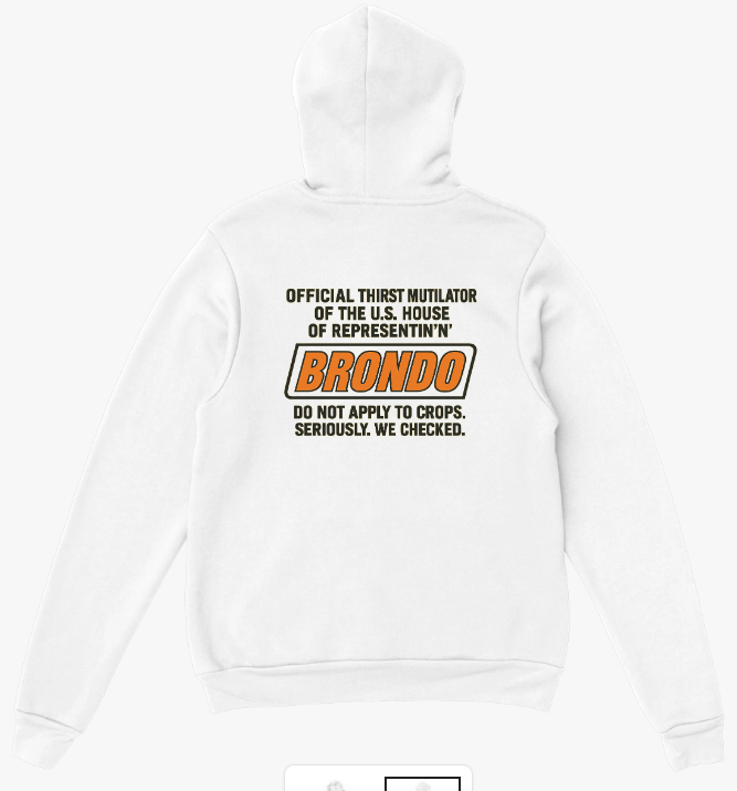 Brondo Classic Unisex Pullover Hoodie Back