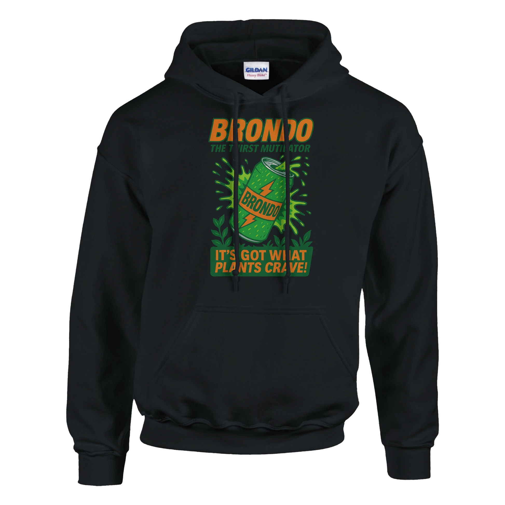 Brondo Classic Unisex Pullover Hoodie Black