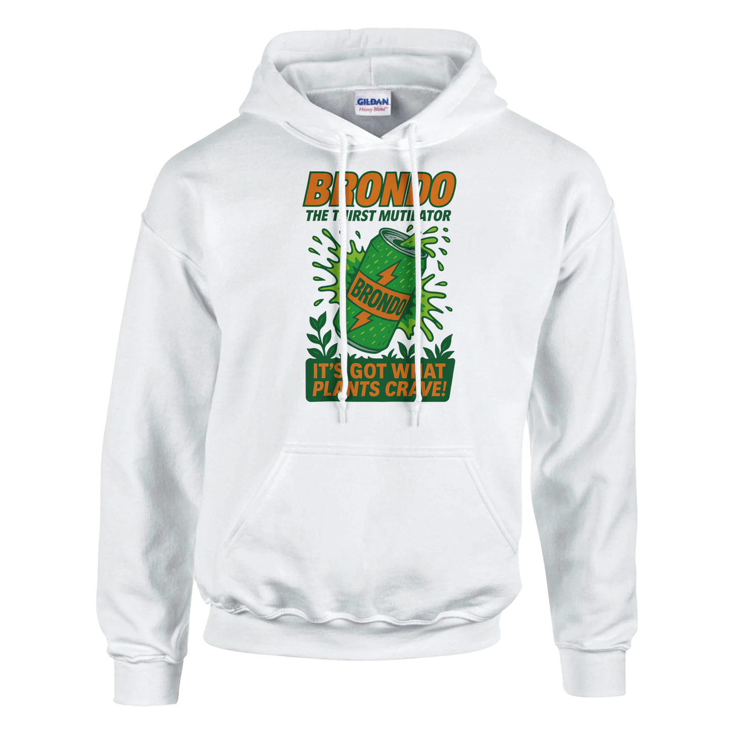 Brondo Classic Unisex Pullover Hoodie White