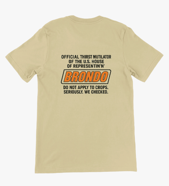 Brondo Premium Unisex Crewneck T-shirt Back