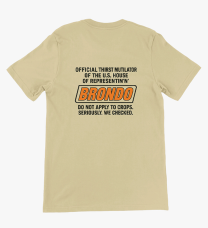Brondo Premium Unisex Crewneck T-shirt Back