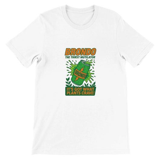 Brondo Premium Unisex Crewneck T-shirt White
