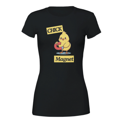 Chick Magnet Premium Womens Crewneck T-shirt Black