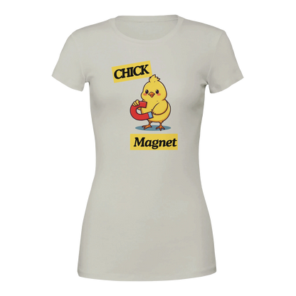 Chick Magnet Premium Womens Crewneck T-shirt Grey