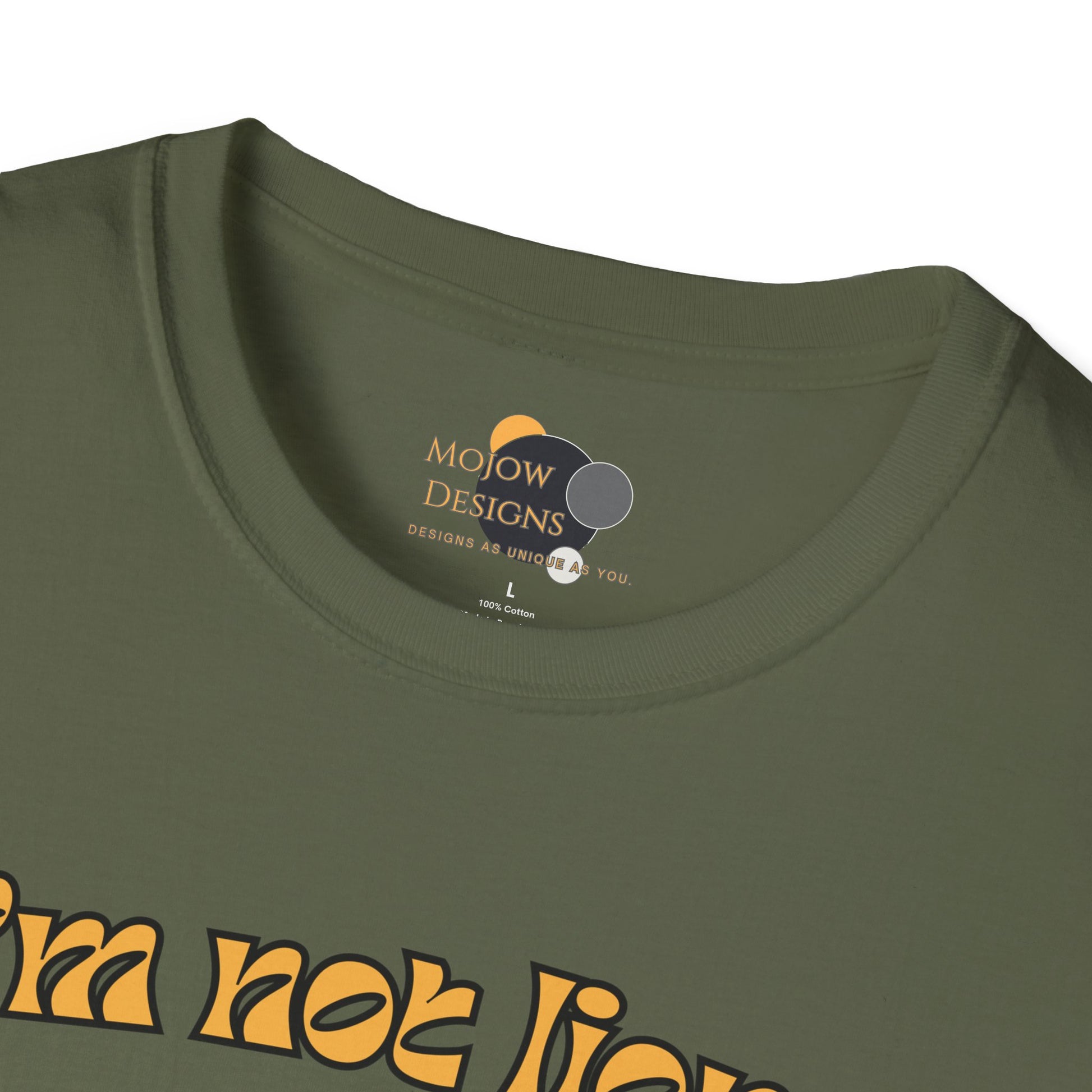 Cute Lion Nap T-Shirt, Funny Animal Tee, Nap Lover Shirt, Relaxation Attire Label Military Green
