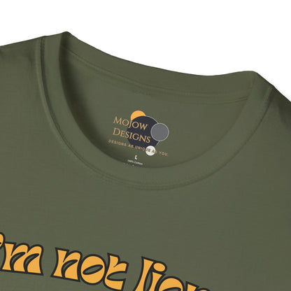 Cute Lion Nap T-Shirt, Funny Animal Tee, Nap Lover Shirt, Relaxation Attire Label Military Green