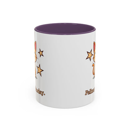 Feline Good Today Mug - Cute Cat Coffee Mug, Cat Lover Gift, Coffee Lover Mug, Fun Cat Mug, Feline Inspired Drinkware Side Purple