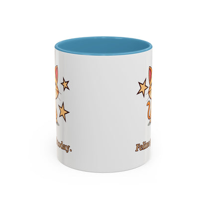 Feline Good Today Mug - Cute Cat Coffee Mug, Cat Lover Gift, Coffee Lover Mug, Fun Cat Mug, Feline Inspired Drinkware Side Sky Blue