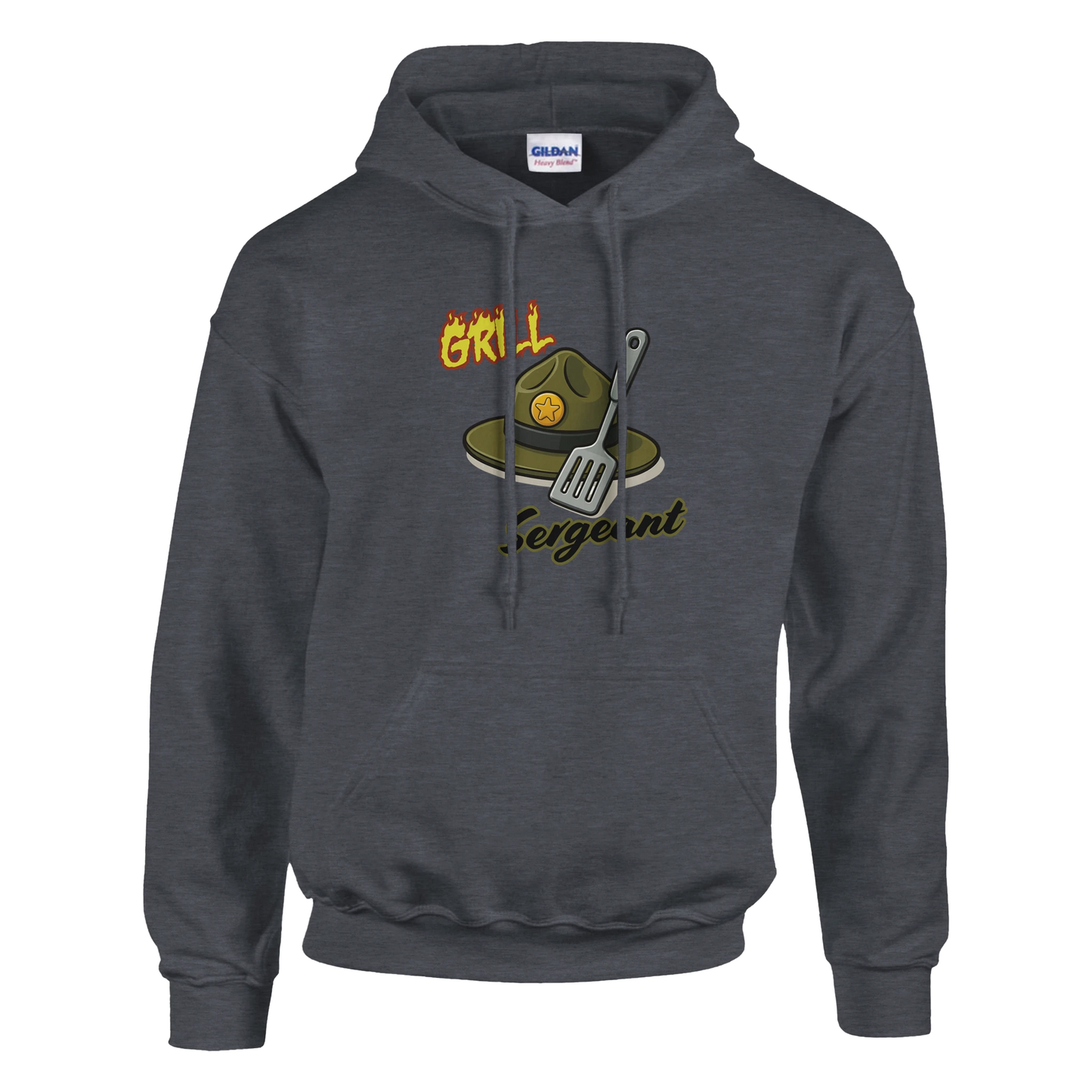 Grill sergeant Classic Unisex Pullover Hoodie Grey