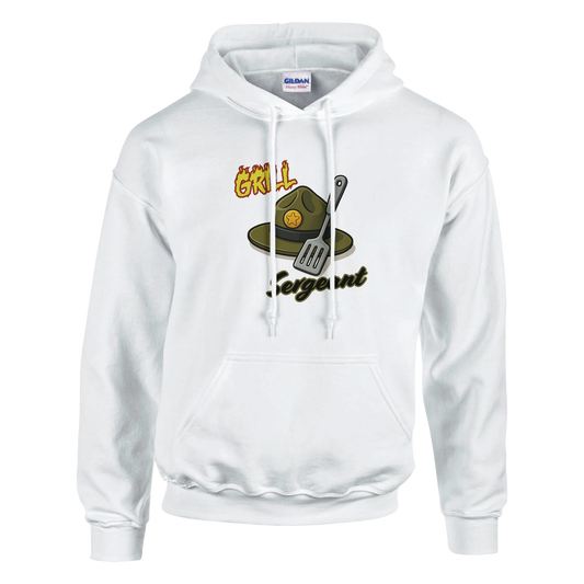 Grill sergeant Classic Unisex Pullover Hoodie White