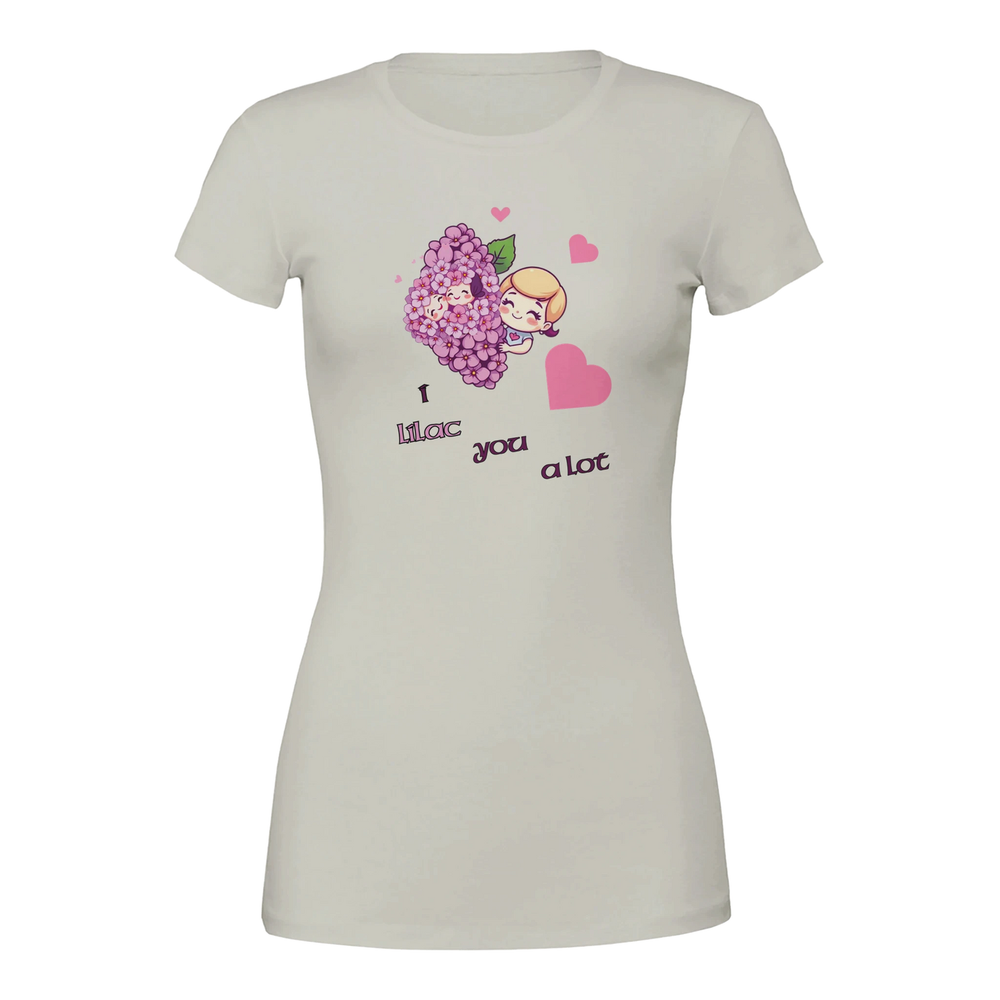 I Lilac You a Lot Premium Womens Crewneck T-shirt Grey