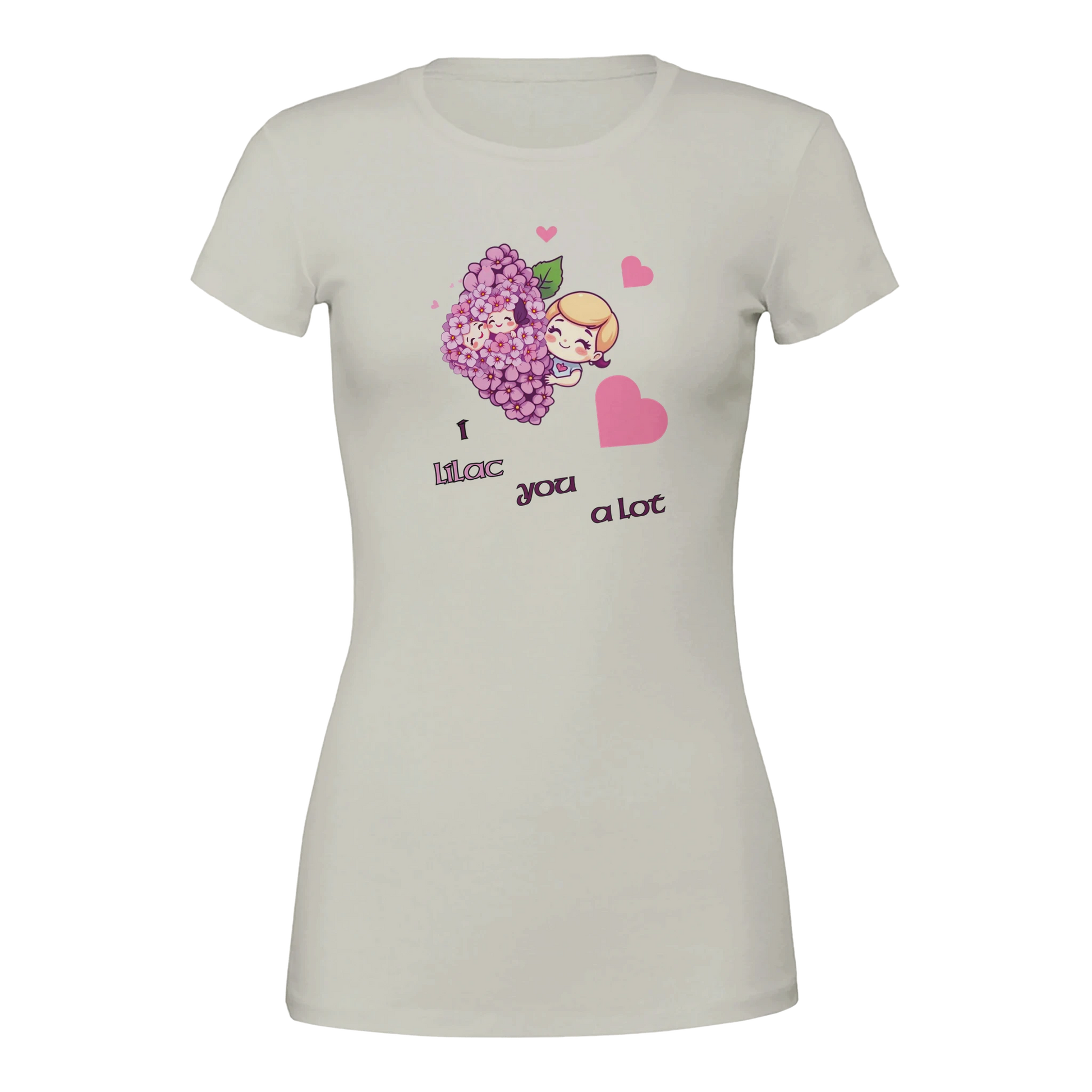 I Lilac You a Lot Premium Womens Crewneck T-shirt Grey