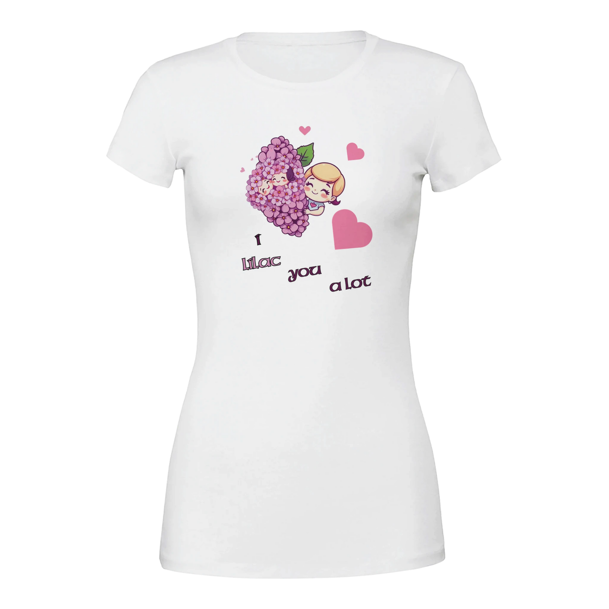 I Lilac You a Lot Premium Womens Crewneck T-shirt White