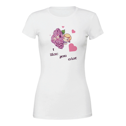 I Lilac You a Lot Premium Womens Crewneck T-shirt White