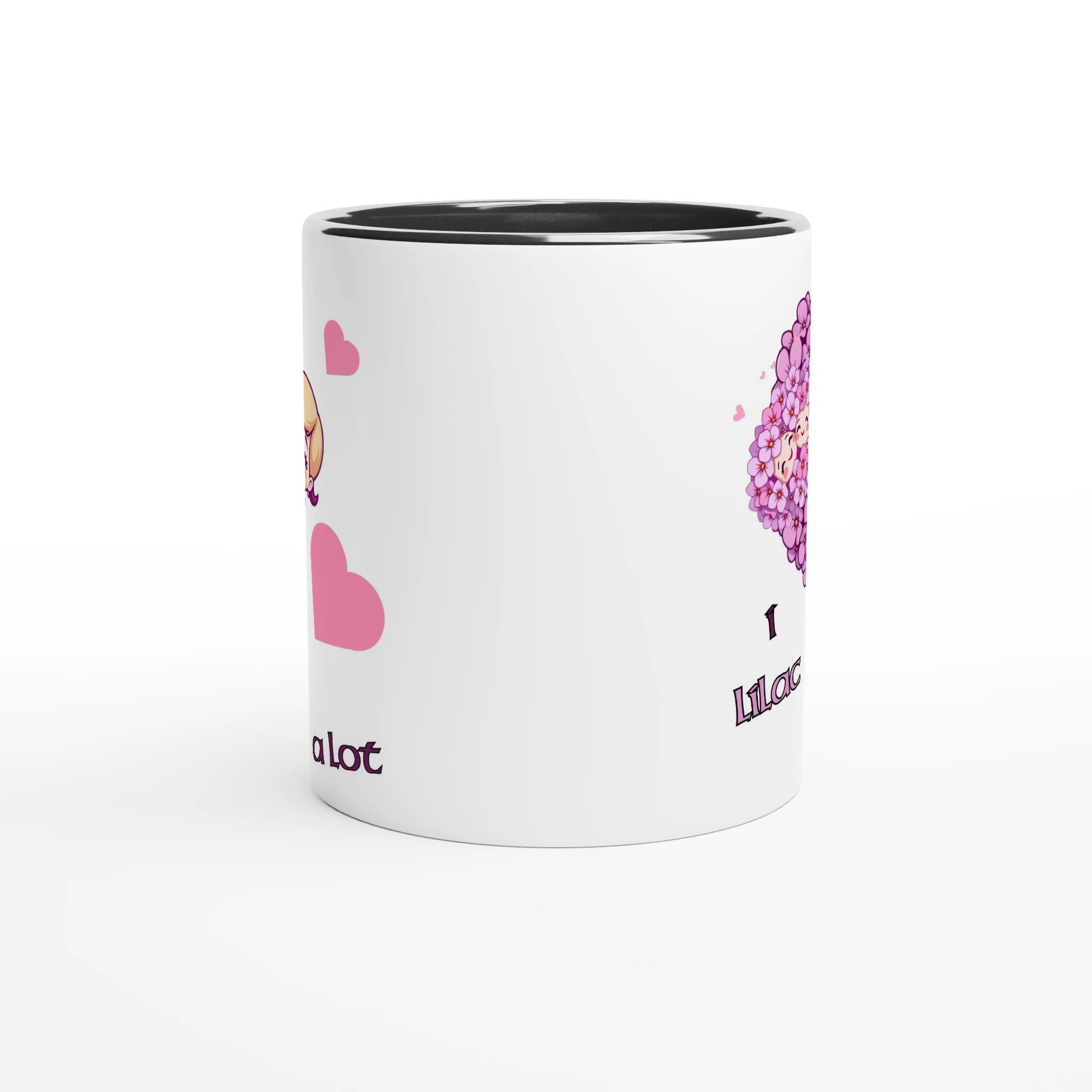 I Lilac You a Lot White 11oz Ceramic Mug with Color Inside
