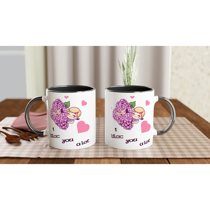 I Lilac You a Lot White 11oz Ceramic Mug with Color Inside