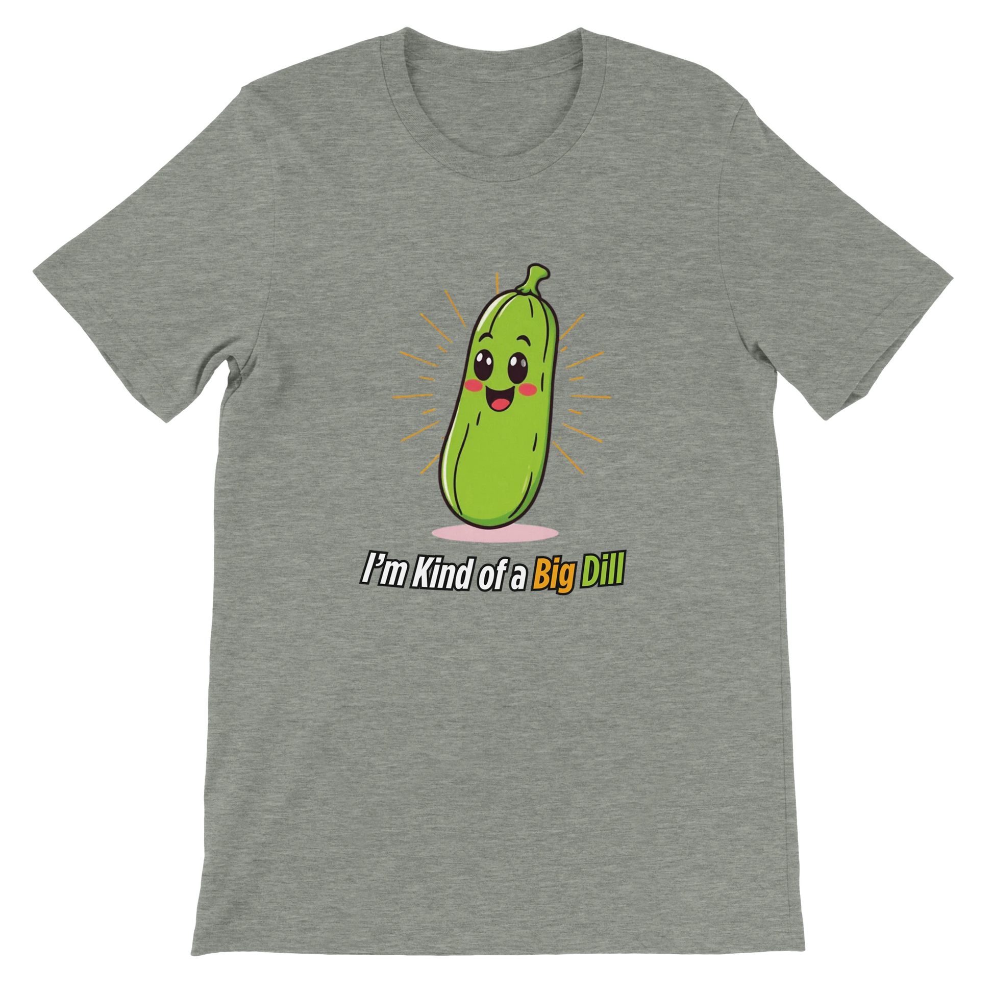 I’m Kind of a Big Dill Premium Unisex Crewneck T-shirt Grey