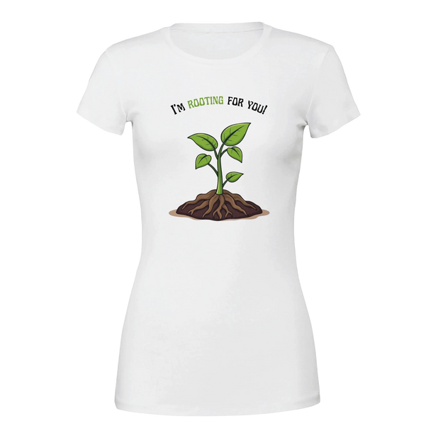 I’m rooting for you Premium Womens Crewneck T-shirt White