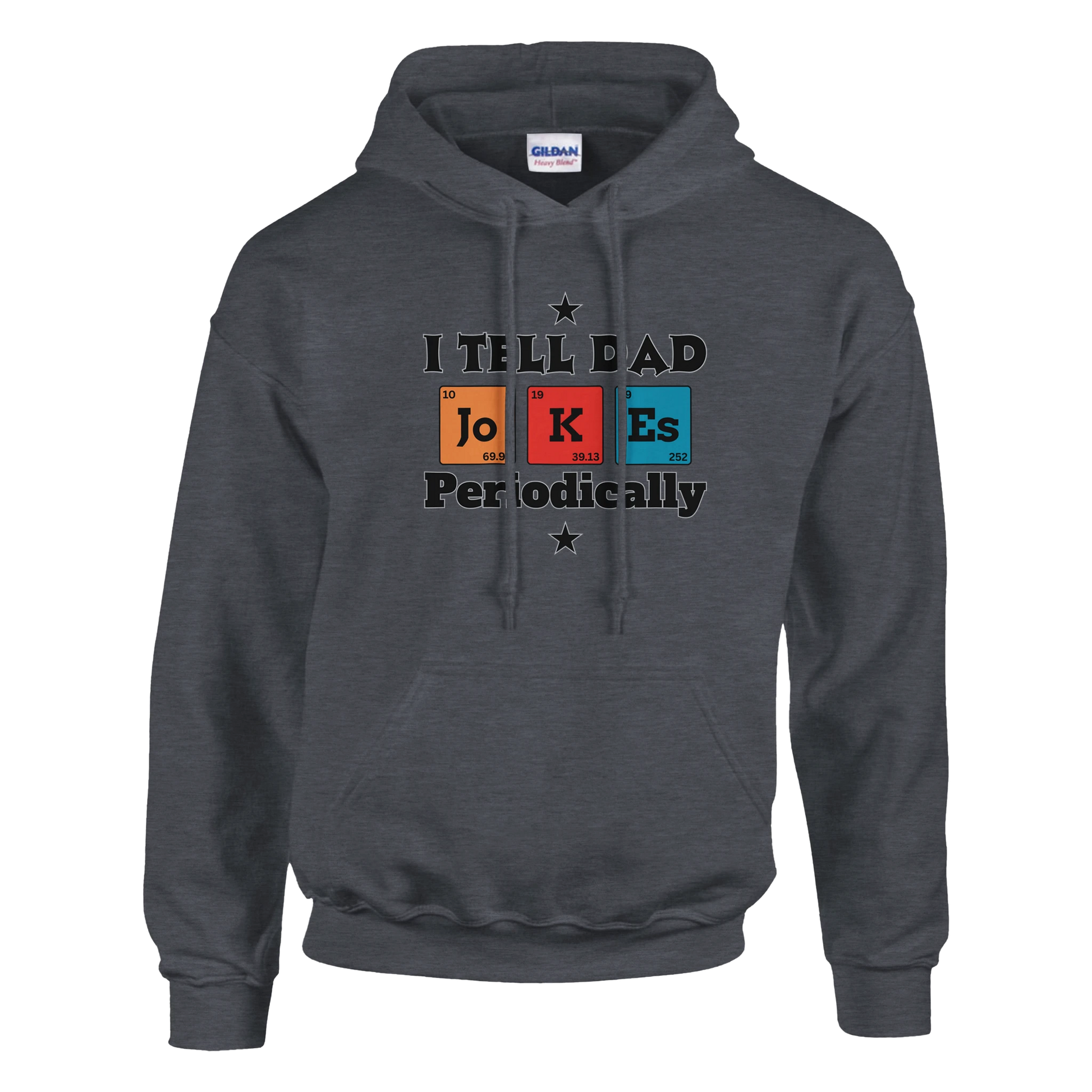 I tell dad jokes periodically Classic Unisex Pullover Hoodie Grey
