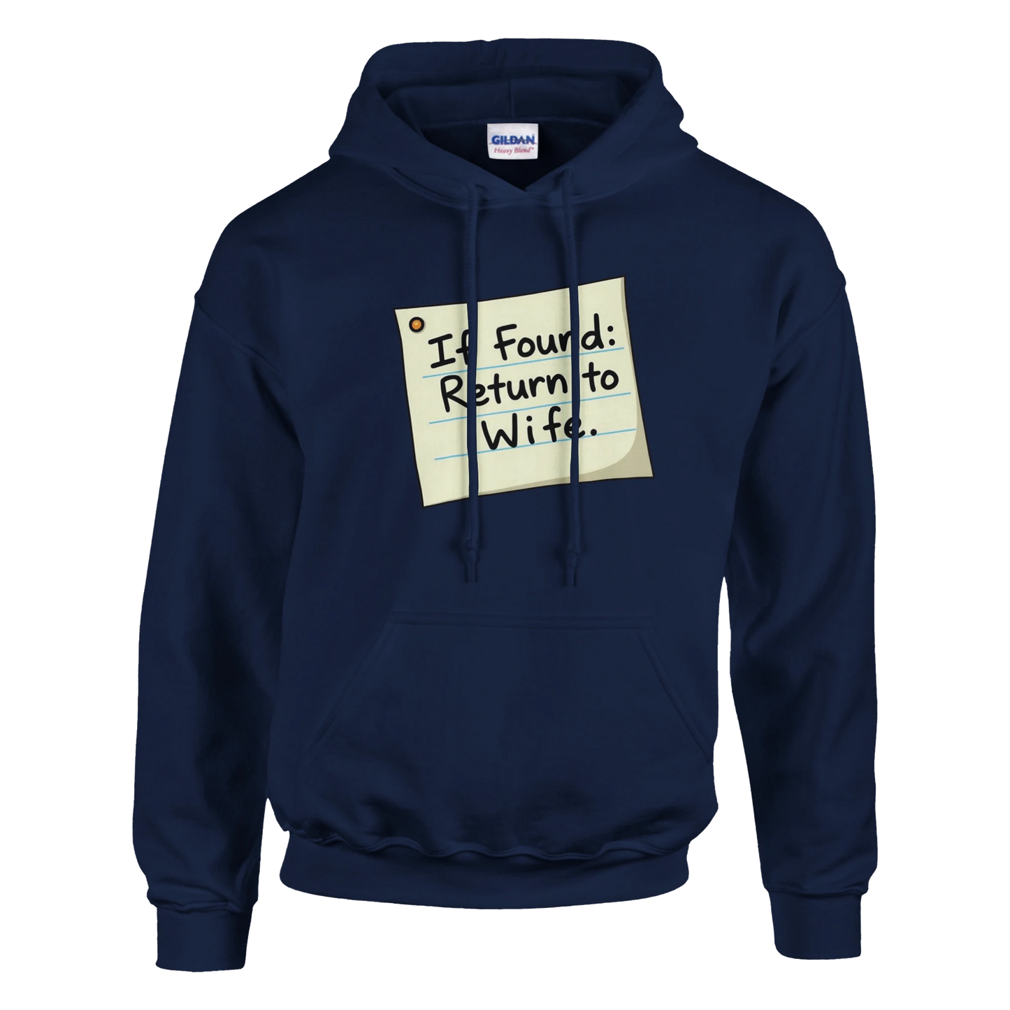 If found return to wife Classic Unisex Pullover Hoodie Blue