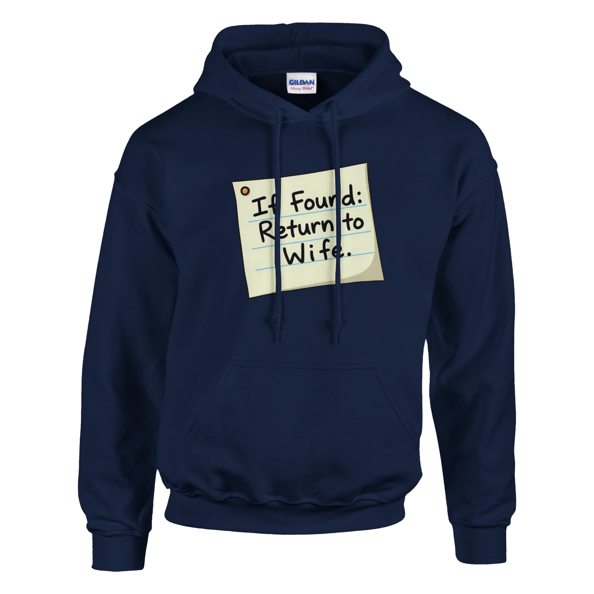 If found return to wife Classic Unisex Pullover Hoodie Blue
