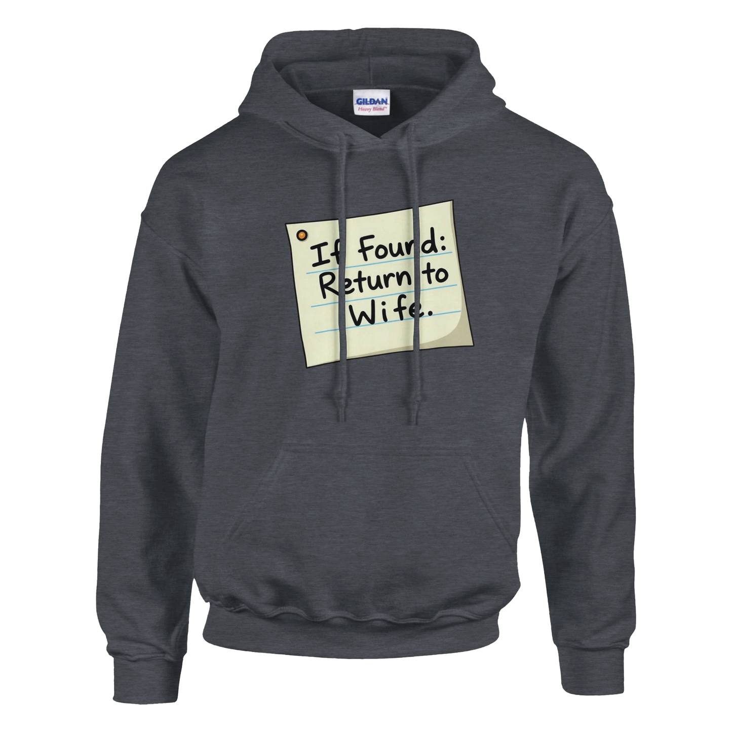 If found return to wife Classic Unisex Pullover Hoodie Grey