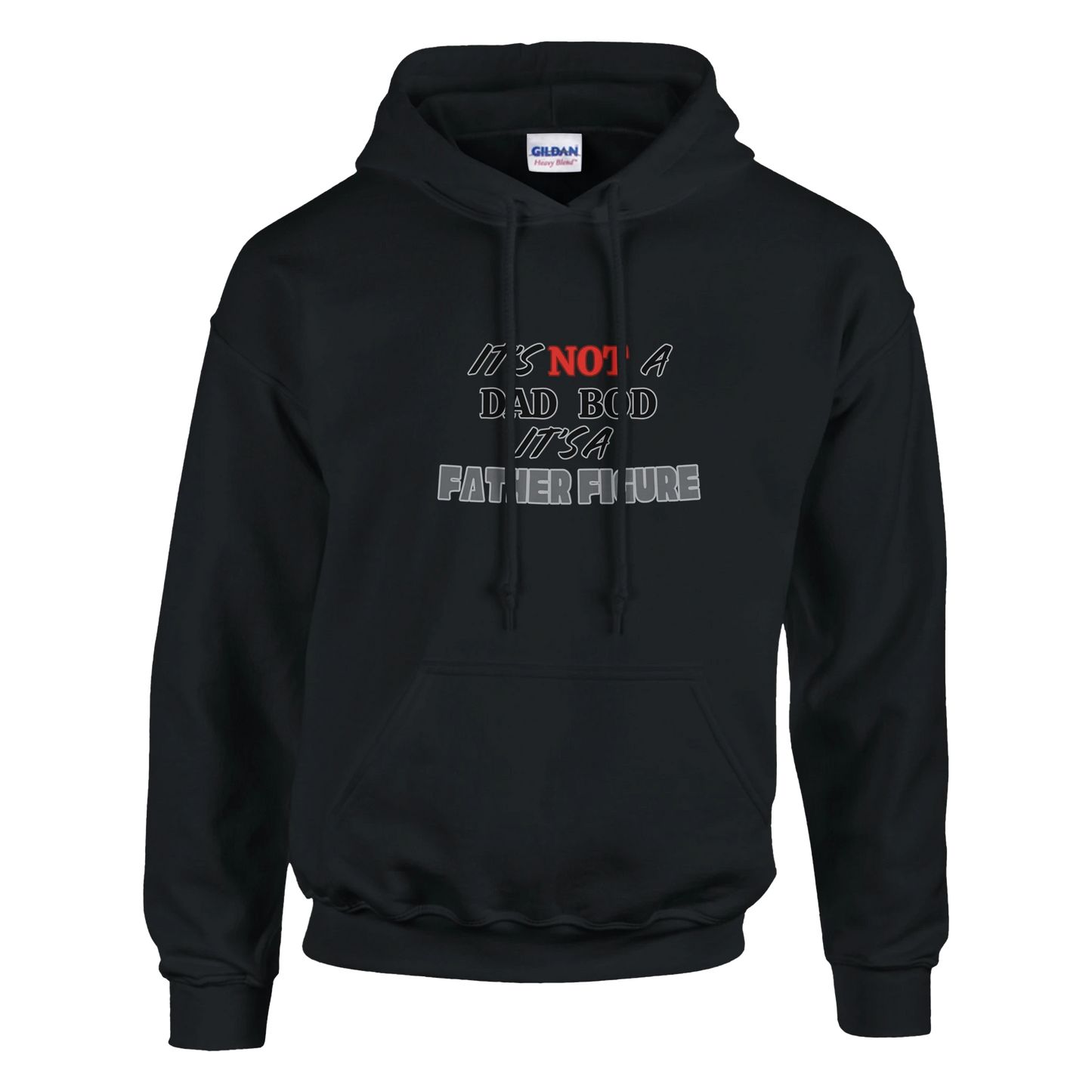 Its not a dad bod its a father figure Classic Unisex Pullover Hoodie Black