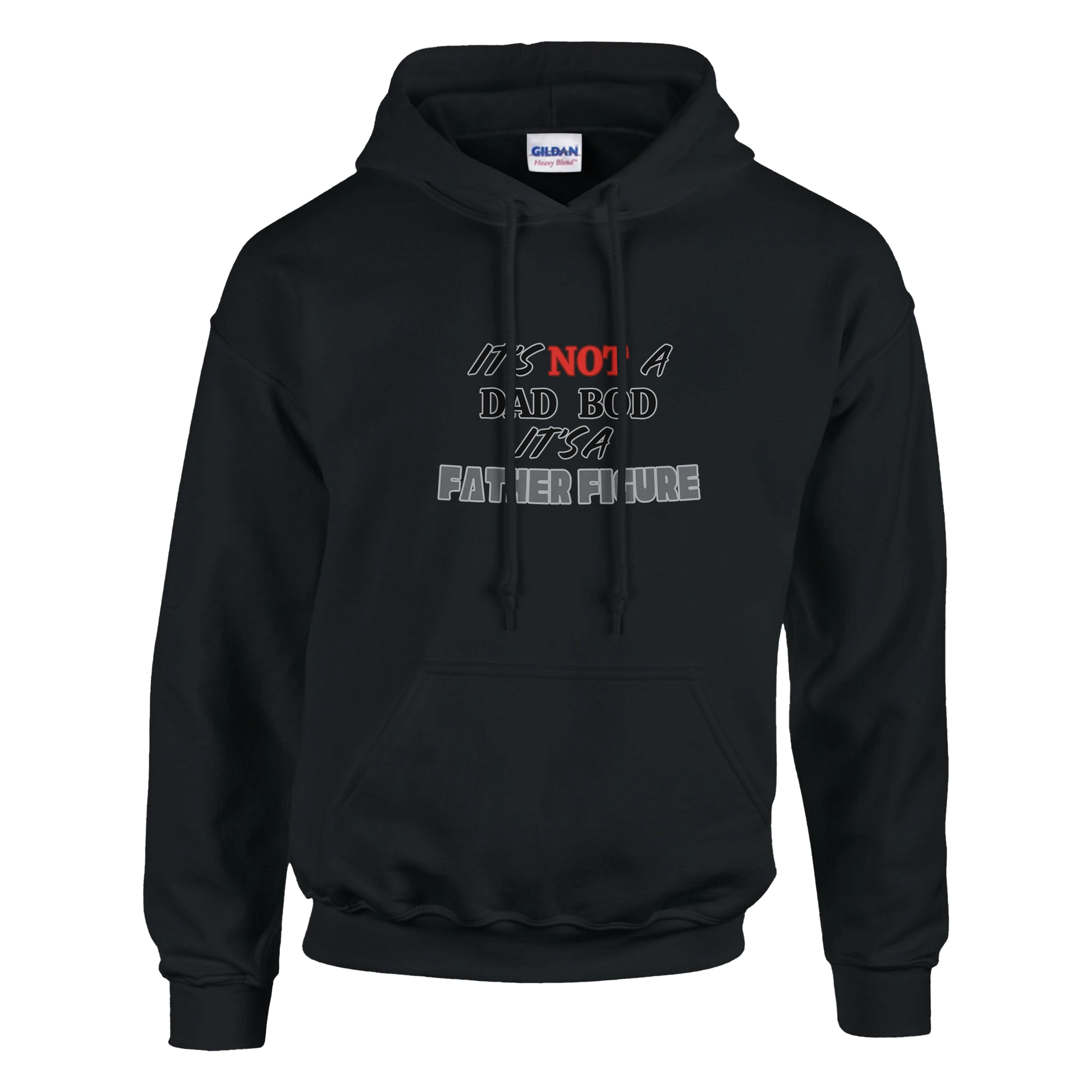 Its not a dad bod its a father figure Classic Unisex Pullover Hoodie Black