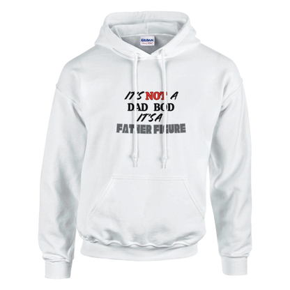 Its not a dad bod its a father figure Classic Unisex Pullover Hoodie White