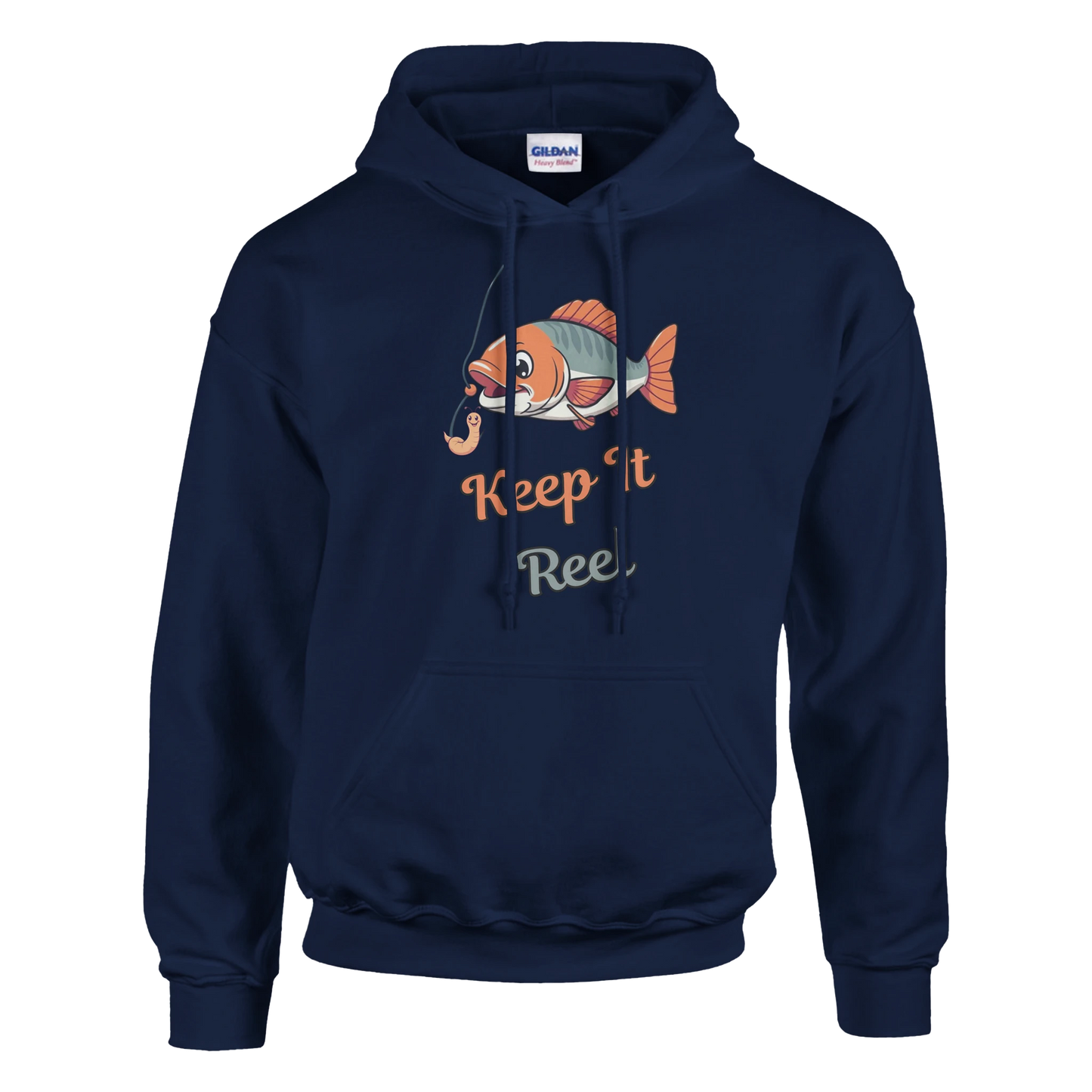 Keep It Reel Classic Unisex Pullover Hoodie Navy