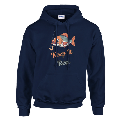 Keep It Reel Classic Unisex Pullover Hoodie Navy
