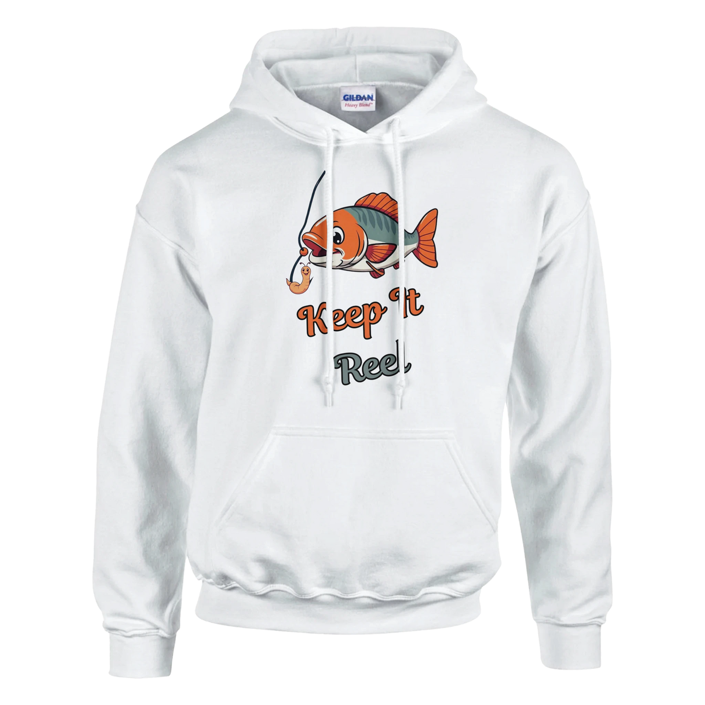 Keep It Reel Classic Unisex Pullover Hoodie White