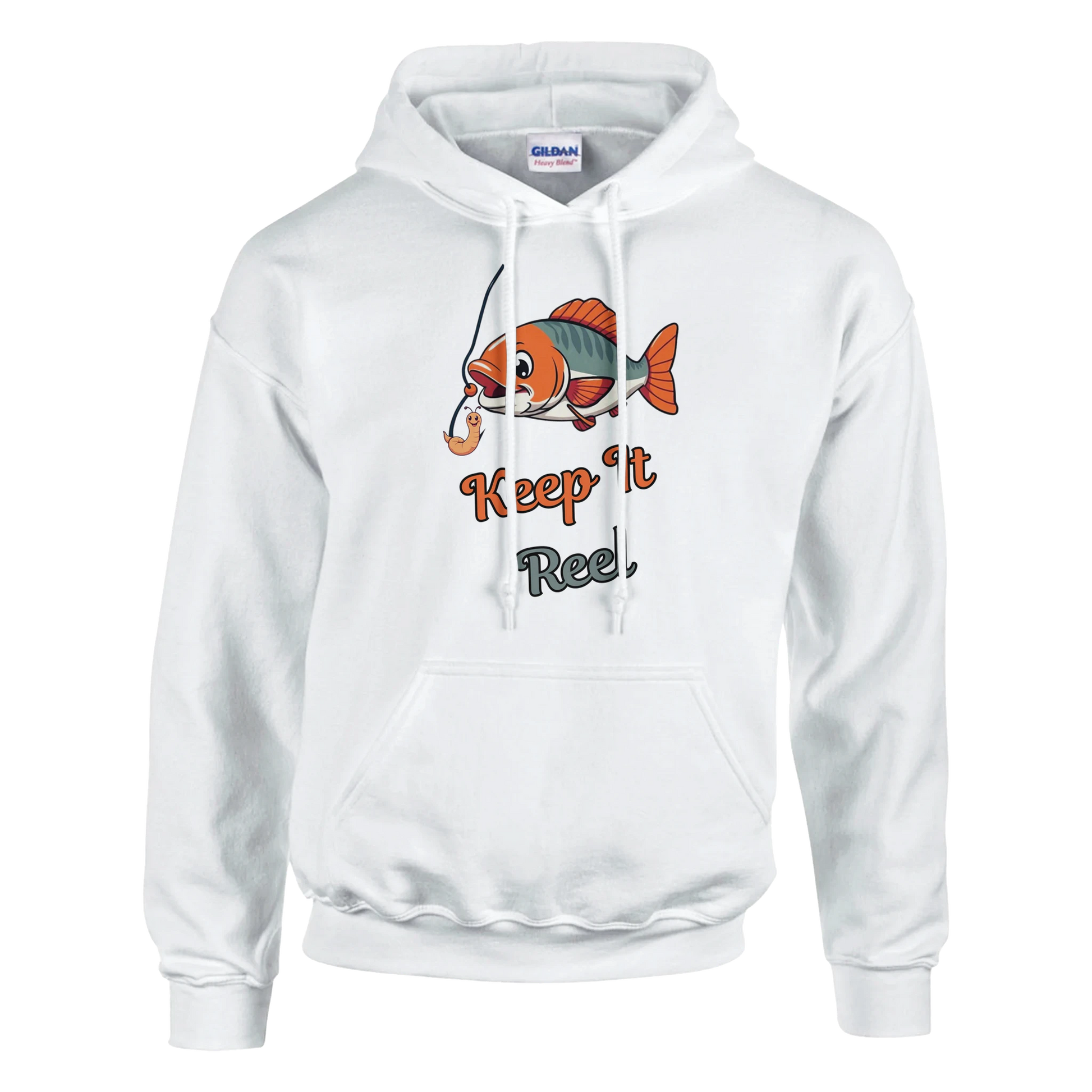 Keep It Reel Classic Unisex Pullover Hoodie White