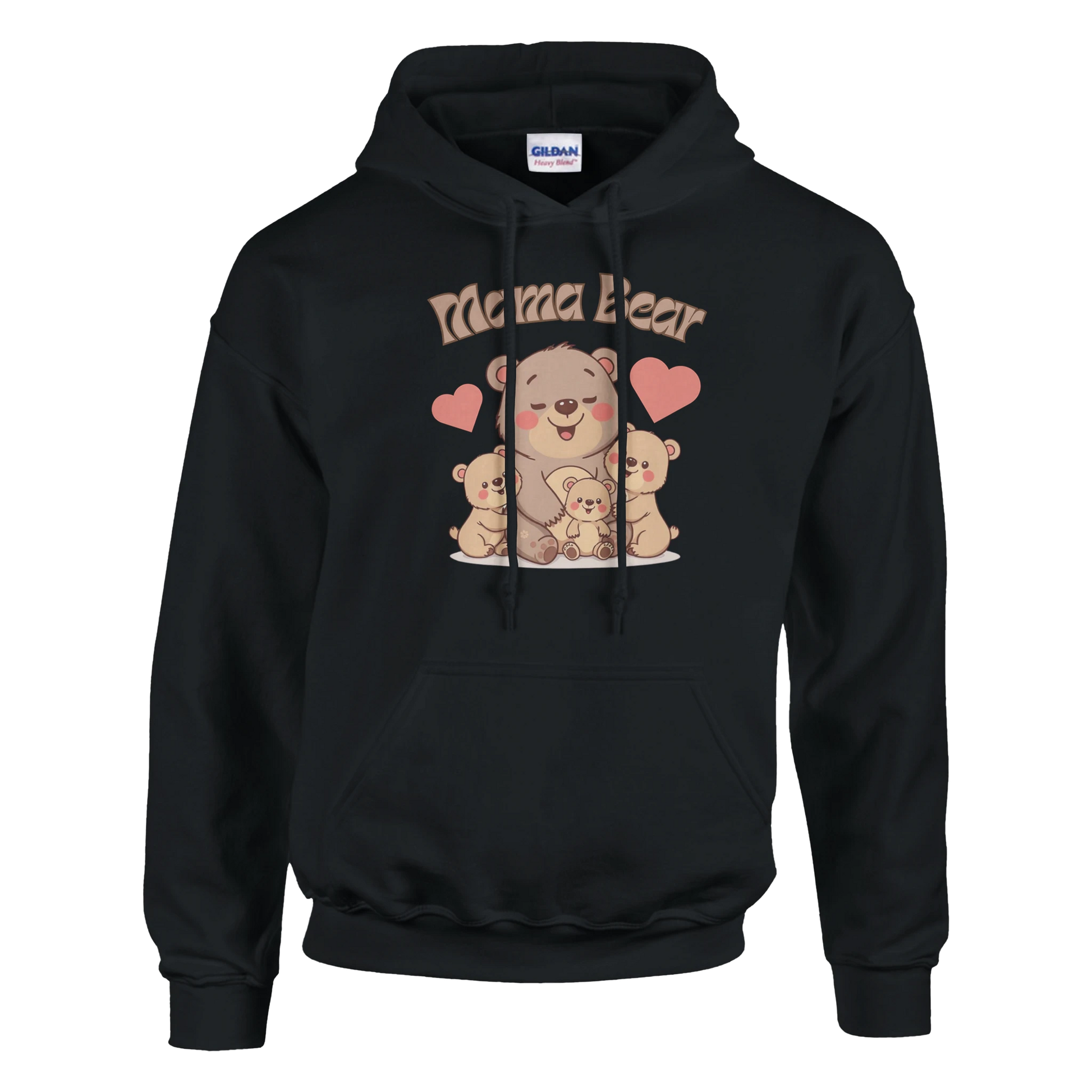 Mama Bear Classic Unisex Pullover Hoodie Black
