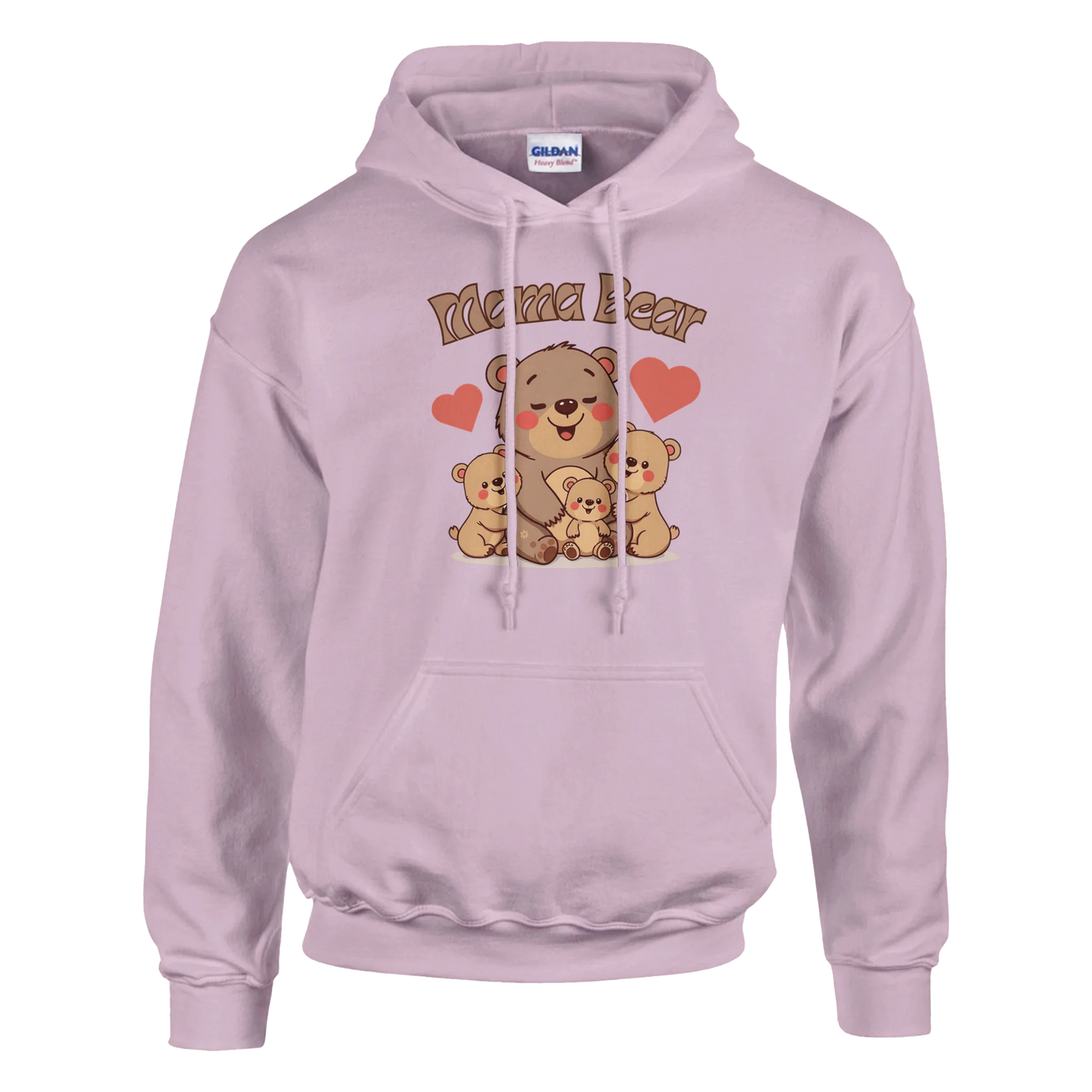 Mama Bear Classic Unisex Pullover Hoodie Pink