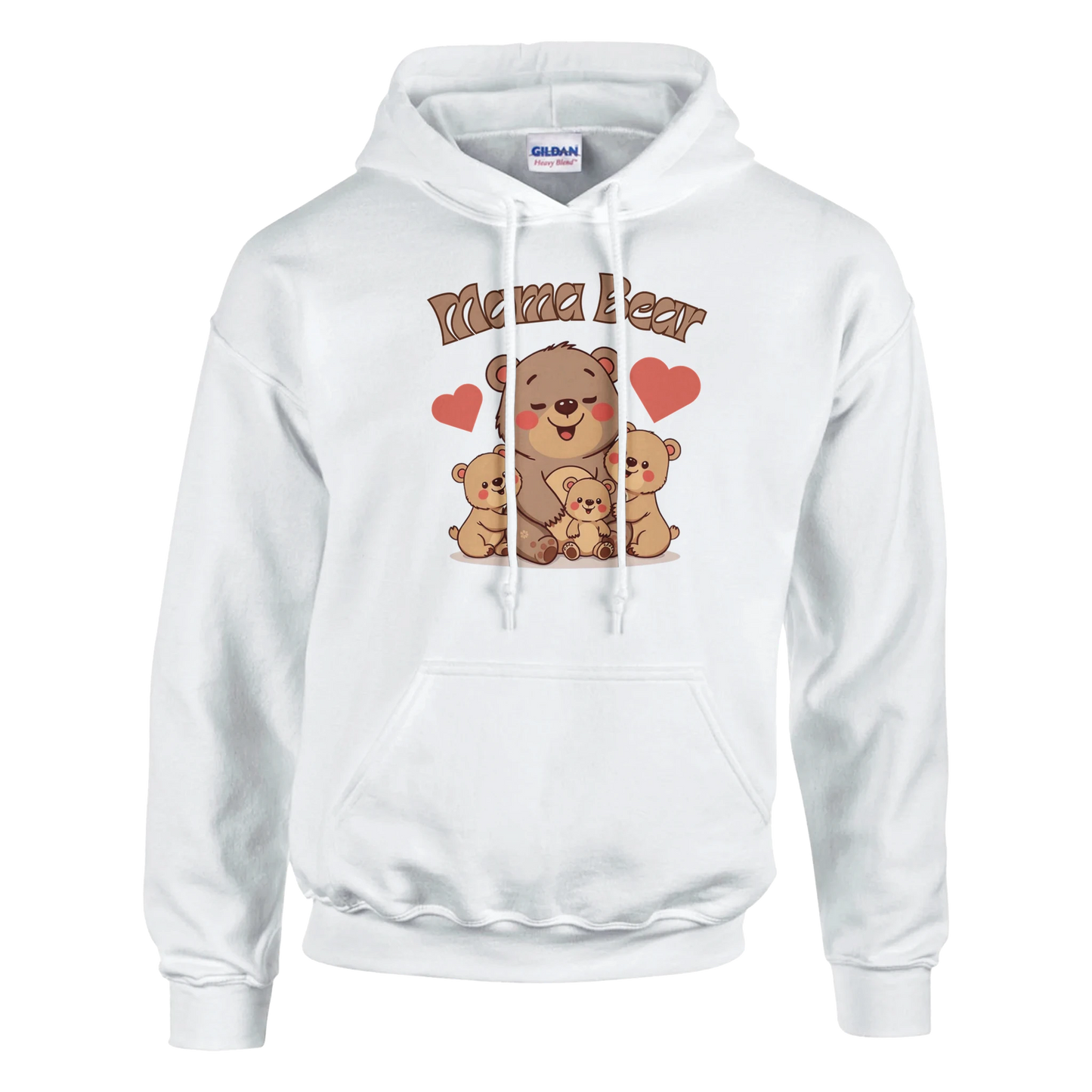 Mama Bear Classic Unisex Pullover Hoodie White