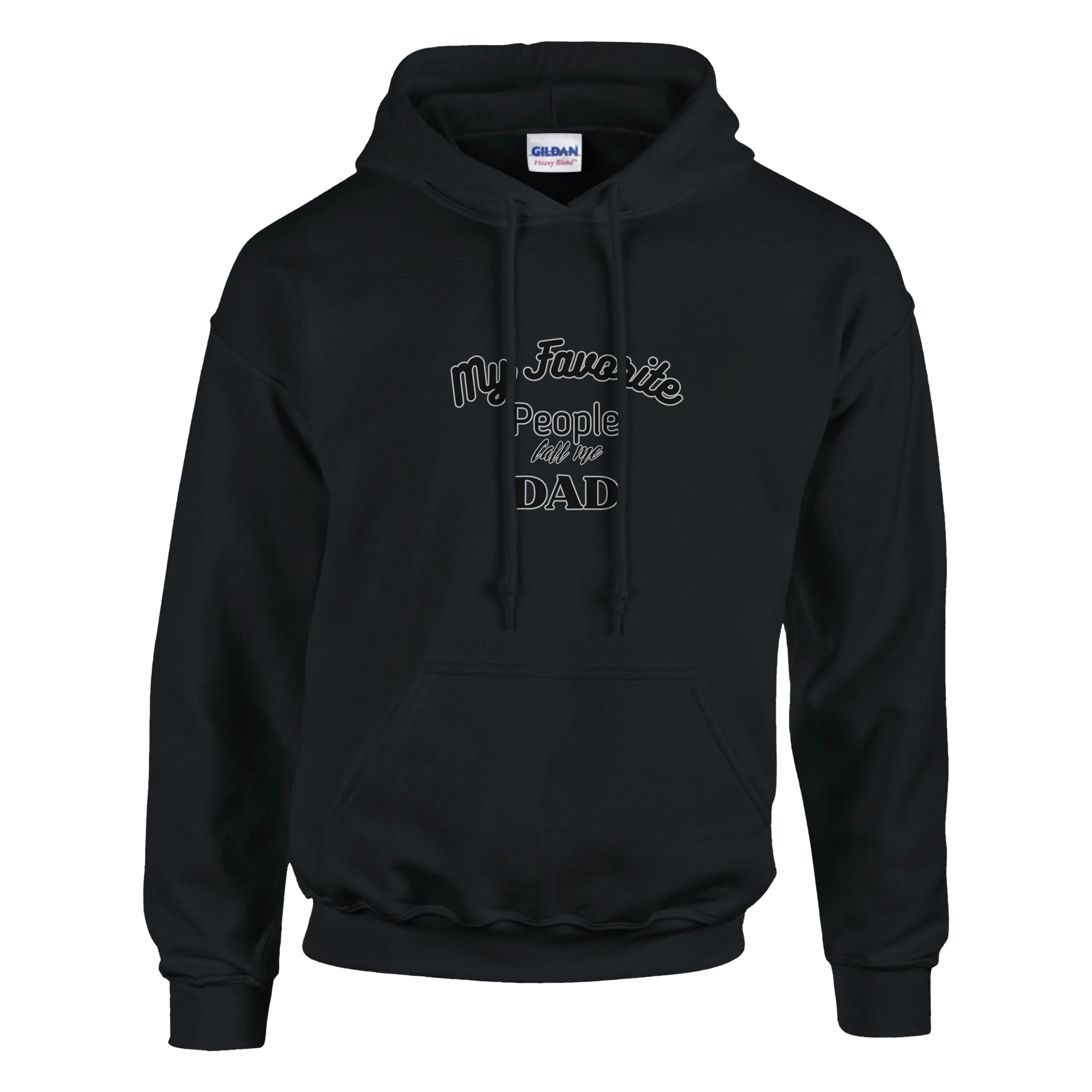 My favorite people call me dad Classic Unisex Pullover Hoodie Black