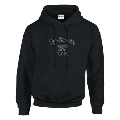 My favorite people call me dad Classic Unisex Pullover Hoodie Black