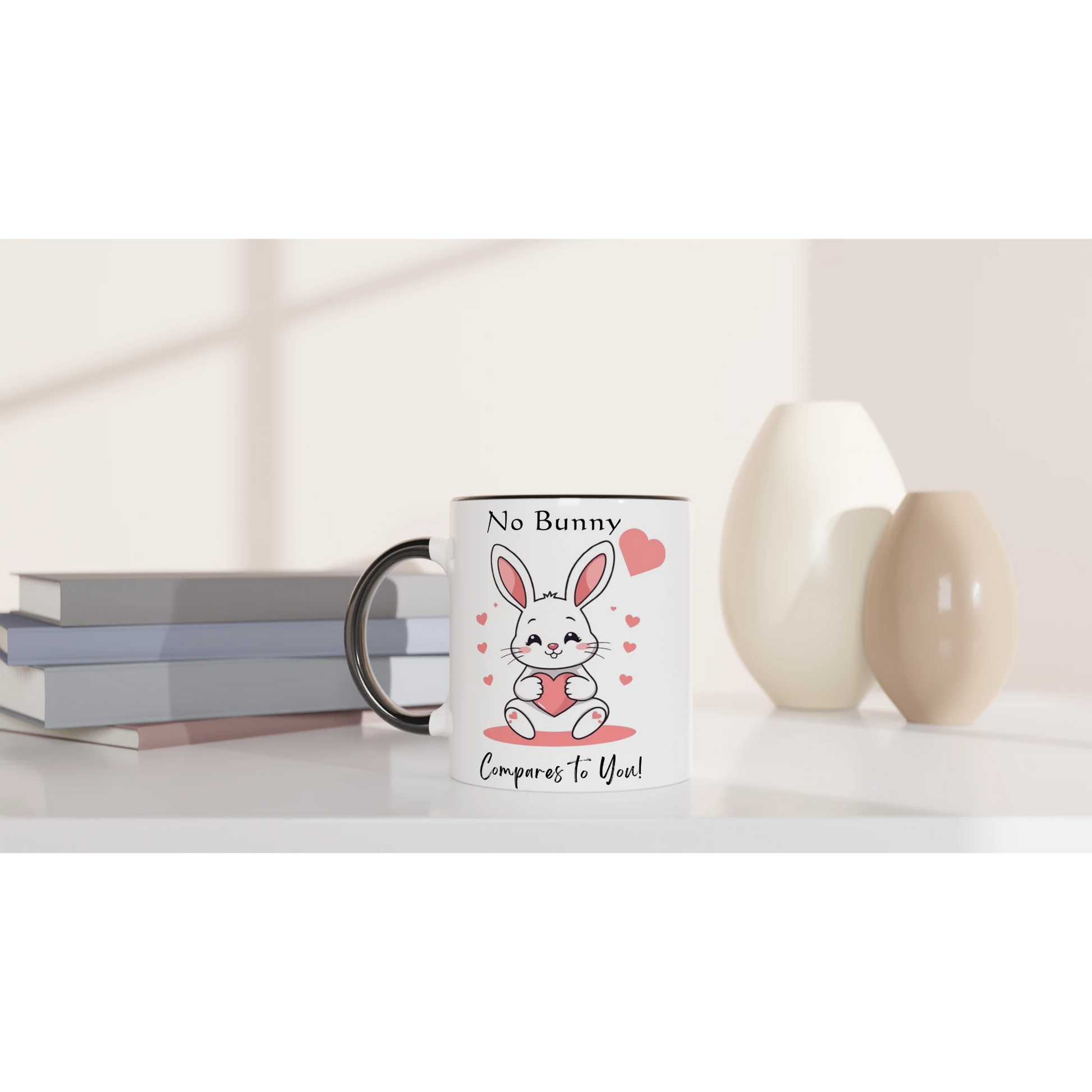 No bunny compares to you White 11oz Ceramic Mug with Color Inside