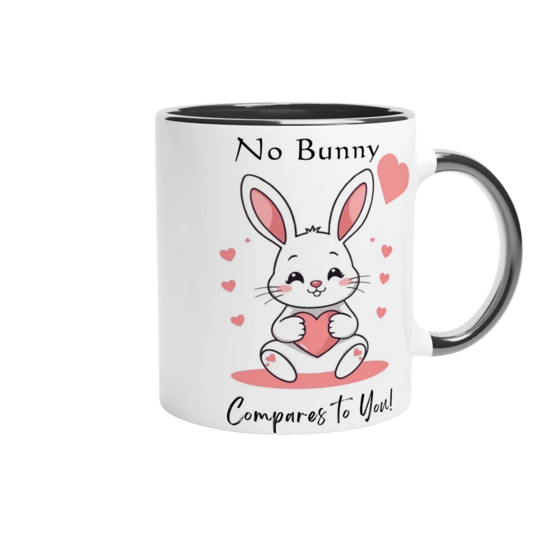 No bunny compares to you White 11oz Ceramic Mug with Color Inside