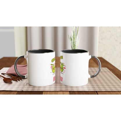 Olive you so much White 11oz Ceramic Mug with Color Inside